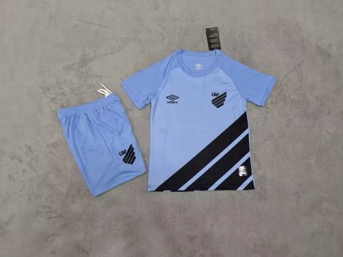 Youth Uniform 2023-2024 Paranaense Away Soccer Jersey Shorts Kids Kit