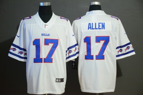 Buffalo Bills 17 Josh Allen White Team Logos Fashion Vapor Limited Jersey