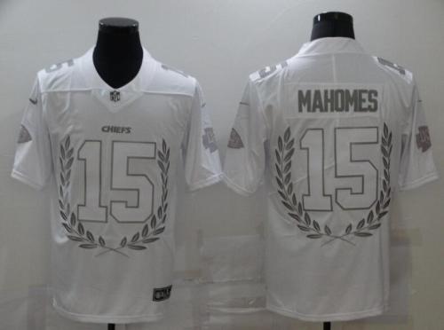 Chiefs 15 Patrick Mahomes White Commemorative Edition Vapor Untouchable Limited Jersey
