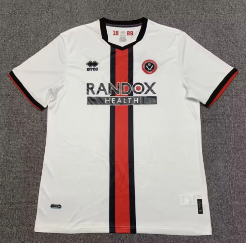 Fans Version 2022-2023 Sheffield United Away White Soccer Jersey