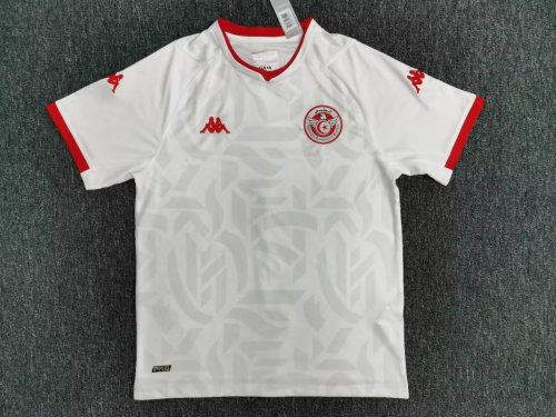 Fans Version 2022 World Cup Tunisia Away White Soccer Jersey