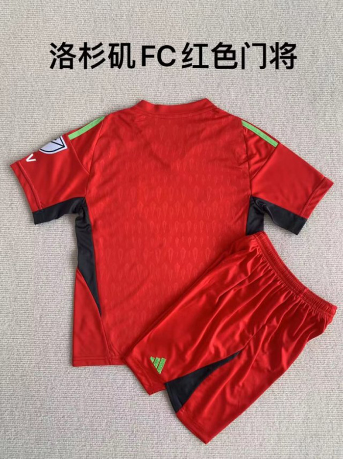Adult Uniform 2023-2024 Los Angeles Goalkeeper Red Soccer Jersey Shorts