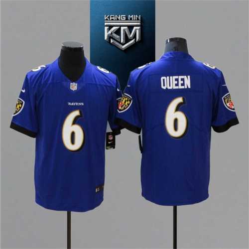 2021 Ravens 6 QUEEN BLUE NFL Jersey S-XXL BLUE Font