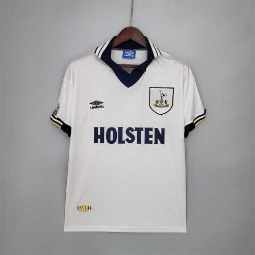 Retro Jersey 1994-1995 Tottenham Hotspur Home Soccer Jersey Spurs Vintage Football Shirt