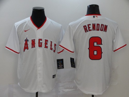 Los Angeles Angels of Anaheim 6 RENDON White 2020 Cool Base Jersey