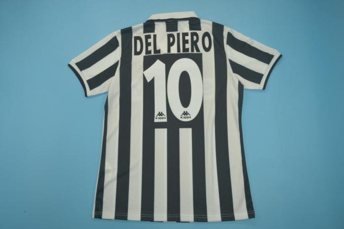 Retro Jersey 1995-1997 Juventus #10 DEL PIERO Home Soccer Jersey