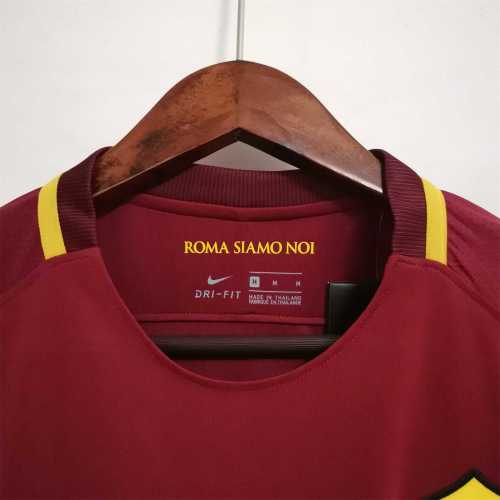 Retro Jersey 2017-2018 As Roma Home Soccer Jersey Vintage Football Shirt