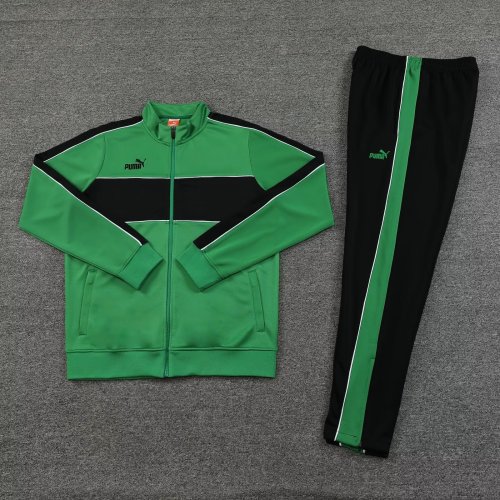 2023-2024 PM Green/Black Soccer Jacket and Pant