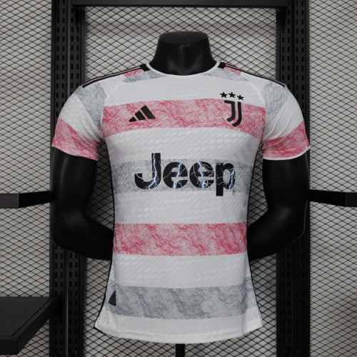 Player Version 2023-2024 Juventus Away Soccer Jersey Football Shirt