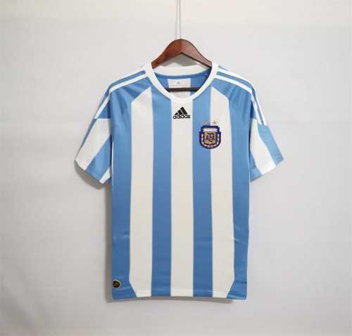 Retro Jersey 2010 Argentina Home Vintage Soccer Jersey