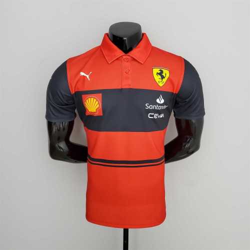 New F1 Formula One Ferrari racing suit polo red Racing Jersey