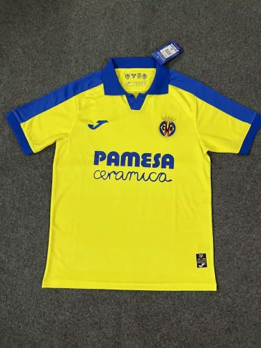 Fans Version 2023-2024 Villarreal Yellow Soccer Jersey