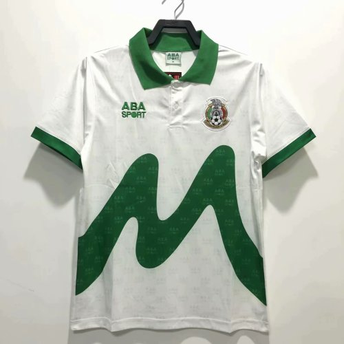 Retro Jersey 1995 Mexico Away White Soccer Jersey