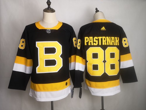 Boston Bruins 88 David Pastrnak Black NHL Hockey Jersey