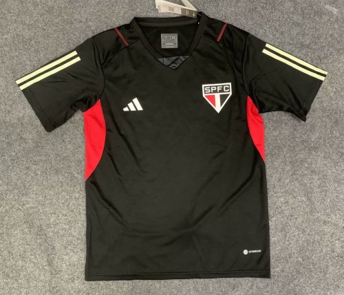 Fans Version 2023-2024 Sao Paulo Black Soccer Training Jersey
