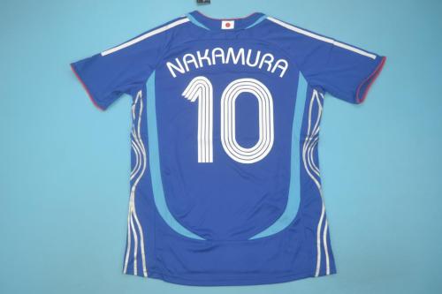 with Patch Retro Jersey 2006 Japan NAKAMURA 10 Home Vintage Soccer Jersey