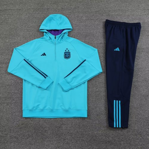 2023-2024 Argentina Blue Soccer Hoodie and Pants