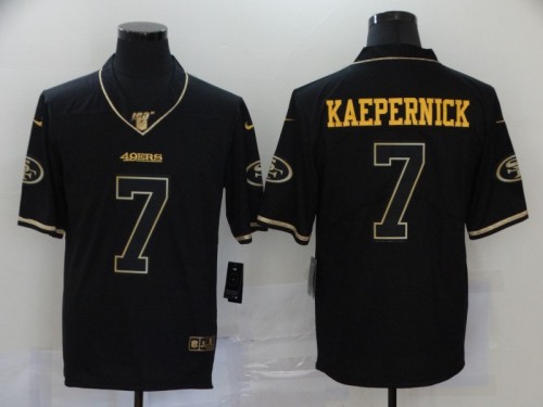 San Francisco 49ers 7 Colin Kaepernick Retro Black/Gold Vapor Untouchable Limited Jersey