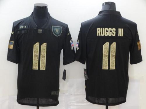 Raiders 11 Henry Ruggs III Black Camo 2020 Salute To Service Limited Jersey