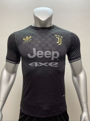 2023-2024 Player Version Juventus Black Soccer Jersey