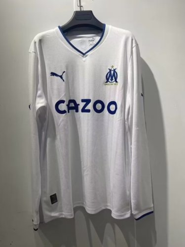 Long Sleeve 2022-2023 Olympique de Marseille Home Soccer Jersey