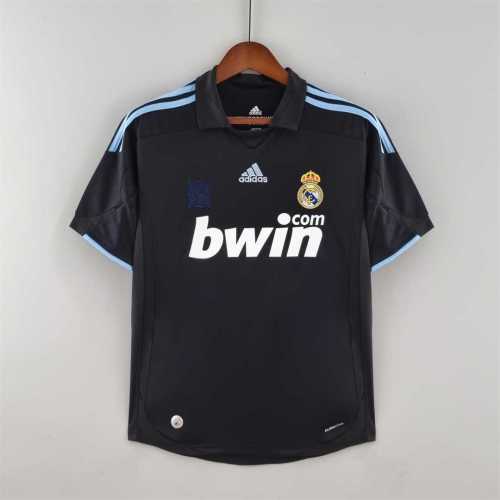 Retro Jersey 2009-2010 Real Madrid Away Black Soccer Jersey Vintage Real Football Shirt