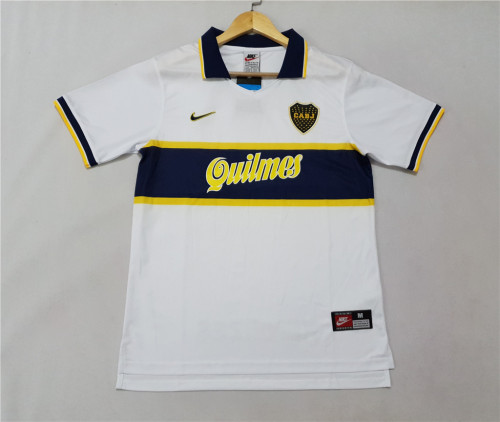 Retro Jersey 1997-1998 Boca Juniors Away White Soccer Jersey