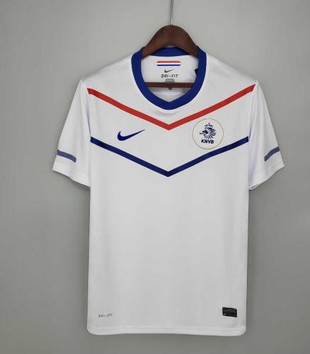 Retro Jersey 2010 Netherlands Away White Soccer Jersey Vintage Football Shirt