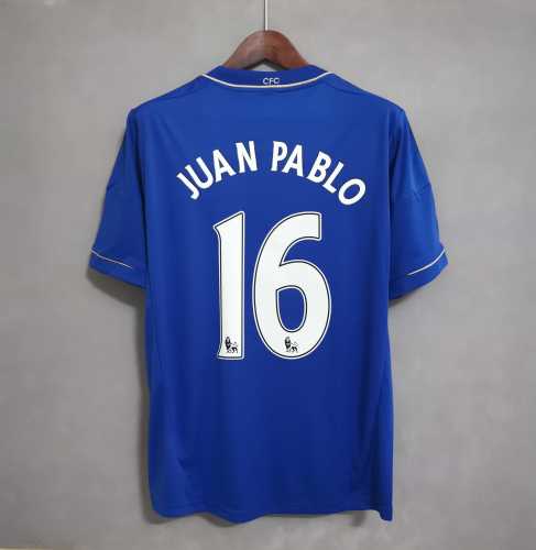 with EPL Patch Retro Jersey 2012-2013 Chelsea JUAN PABLO 16 Home Soccer Jersey