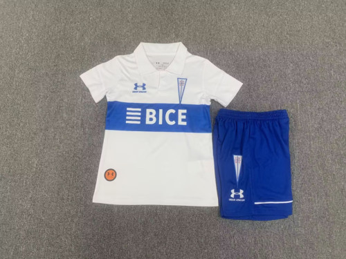 Youth Uniform Kids Kit 2023-2024 Club Deportivo Universidad Home Soccer Jersey Shorts