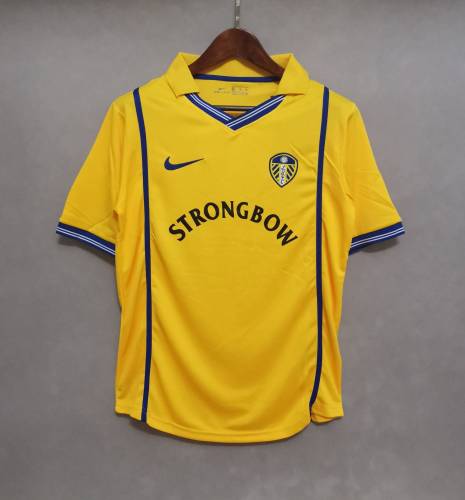 Retro Jersey 2000-2001 Leeds United KEWELL 10  Away Yellow Soccer Jersey