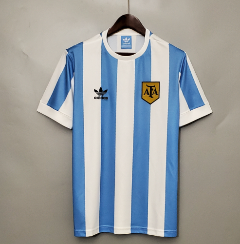 Retro Jersey 1978 Argentina Home Vintage Soccer Jersey