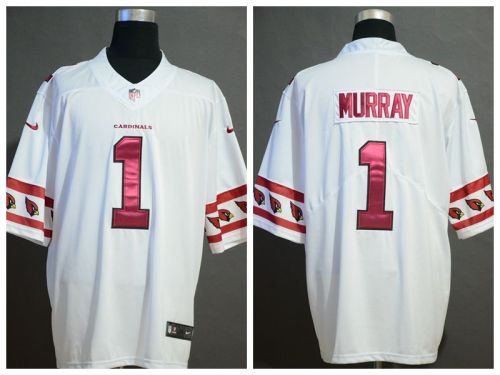 Arizona Cardinals 1 Kyler Murray White Team Logos Fashion Vapor Limited Jersey