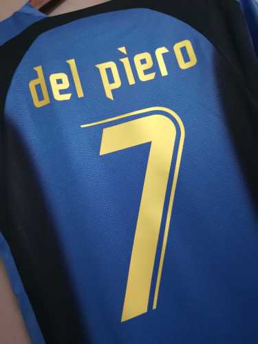 with 2006 World Cup Patch Retro Jersey 2006 Italy DEL PIERO 7 Home Vintage Soccer Jersey