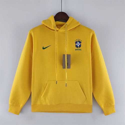 2022-2023 Brazil Yellow Soccer Hoodie