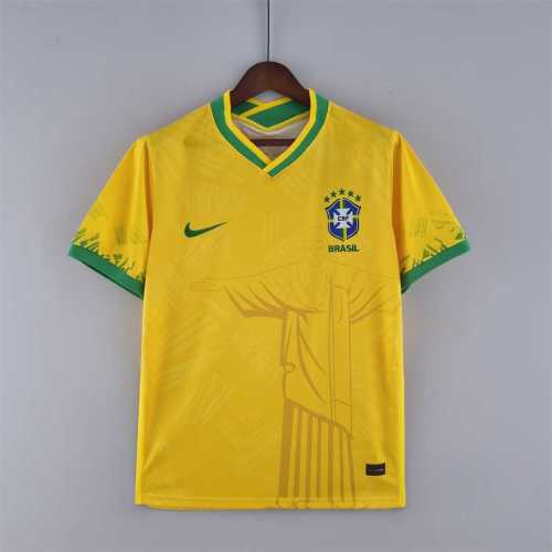 Fans Version 2022 Brazil Classic Version Yellow Soccer Jersey
