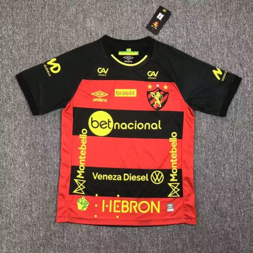with All Sponor Logos Fans Version 2023-2024 Recife Home Soccer Jersey