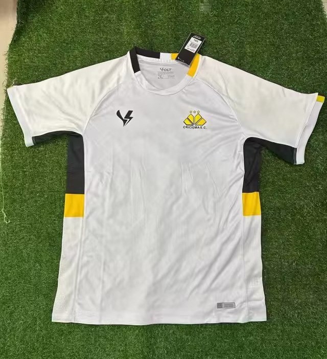 Fan Version 2023-2024 Criciúma Away White Soccer Jersey