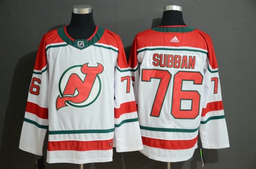 New Jersey Devils #76 SUBBAN White NHL Hockey Jersey