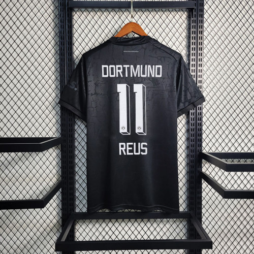 2022-2023 Fans Version Borussia Dortmund 11 REUS Black Commemorative Edition Soccer Jersey