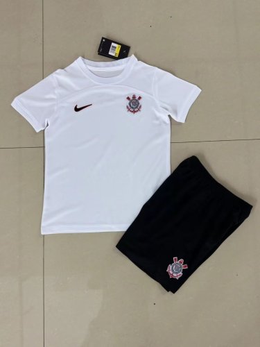 Adult Uniform 2023-2024 Corinthians Home Soccer Jersey Shorts
