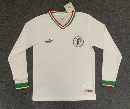 Long Sleeve Palmeiras 2023-2024 Souvenir Edition White Soccer Jersey
