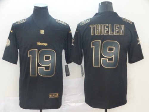 Minnesota Vikings 19 Adam Thielen Black Gold Vapor Untouchable Limited Jersey