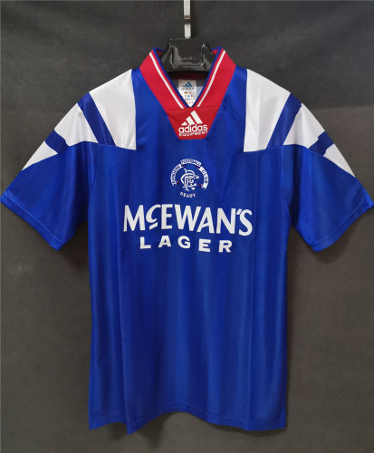Retro Jersey 1992-1994 Rangers Home Soccer Jersey