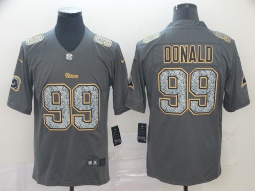 Los Angeles Rams #99 DONALD Grey/Yellow NFL Jersey