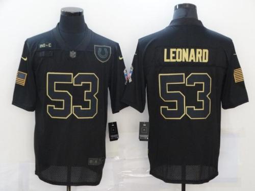 Colts 53 Darius Leonard Black 2020 Salute To Service Limited Jersey