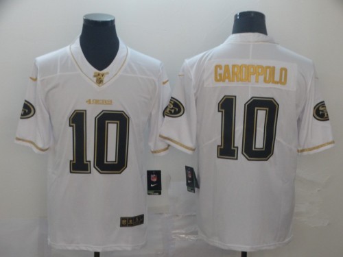 San Francisco 49ers 10 GAAROPPOLO White Gold Vapor Untouchable Limited Jersey