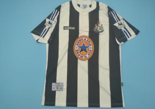 with EPL Patch Retro Jersey 1995-1997 Newcastle United Home Soccer Jersey