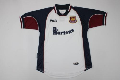 Retro Jersey 1999-2000 West Ham United White Soccer Jersey