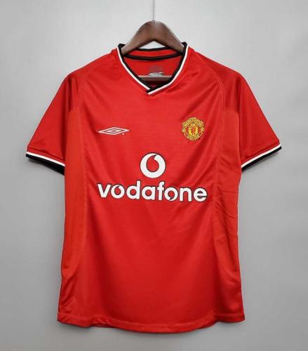 Retro Jersey 2000-2001 Manchester United Home Red Soccer Jersey